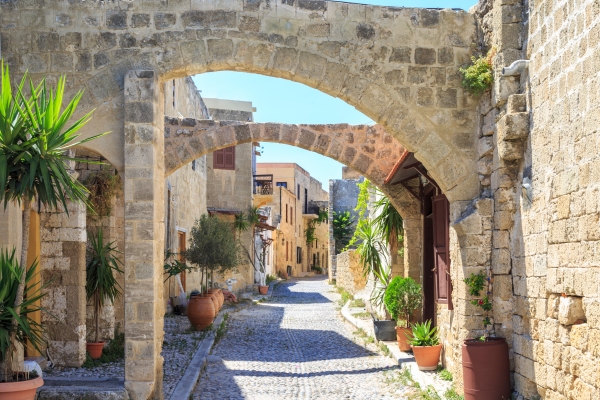 Samodzielna wycieczka piesza z audioprzewodnikiem po Starym Mieście na Rodos 4 Stare Miasto w Rodos - wycieczka piesza z przewodnikiem