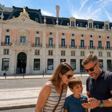 Overlooking Praça dos Restauradores, the 18th-century Foz Palace is a grand aristocratic mansion renowned for its pastel facade, lavish Italianate interiors, and opulent state rooms inspired by the Palace of Versailles.