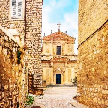 The Church of St. Ignatius of Loyola is a stunning Jesuit masterpiece in Dubrovnik, famous for its magnificent Baroque staircase and vibrant frescoes depicting the life of the saint.
