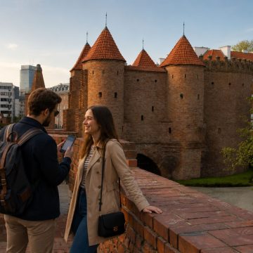 Bridging the Old and New Towns with its formidable red-brick semicircular bastions and defensive moat, the 16th-century Warsaw Barbican immerses explorers in the storied military defenses and remarkable post-war restoration of the Polish capital.