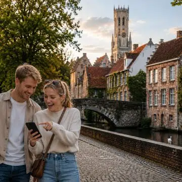 Le Beffroi de Bruges est un magnifique clocher médiéval qui surplombe la place du Marché. Il offre une vue panoramique sur Bruges et constitue l'un des monuments historiques les plus emblématiques de la ville.
