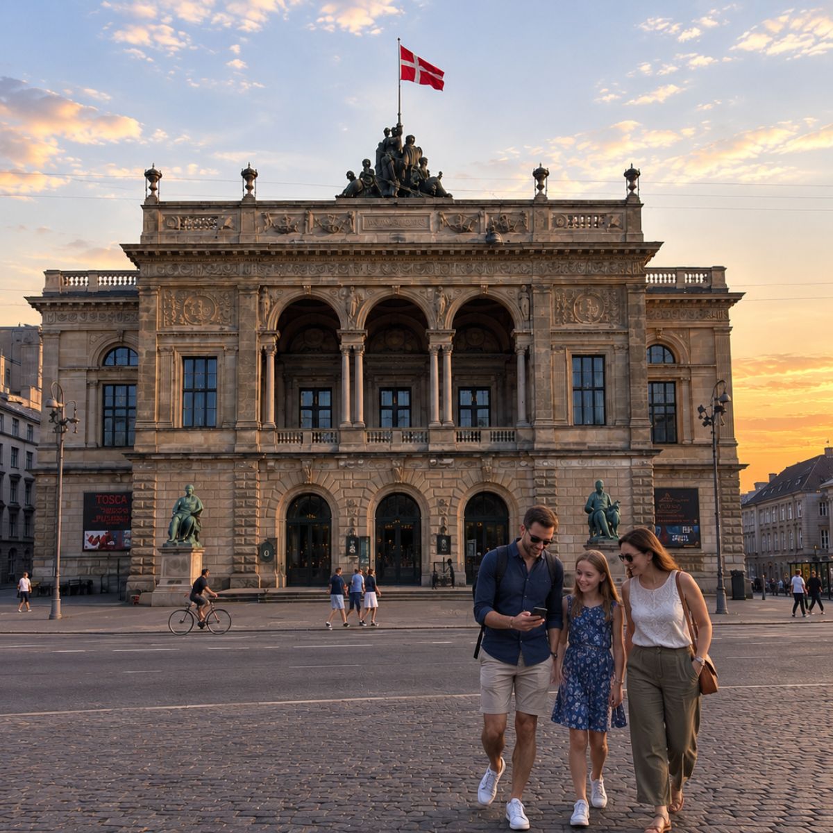 Caça ao tesouro e visita autoguiada a Copenhaga 5 Situado em Kongens Nytorv, o histórico Palco Antigo do Teatro Real Dinamarquês é um espaço emblemático do século XIX, famoso pelas suas decorações douradas, tetos pintados e espetáculos de ballet de nível mundial.