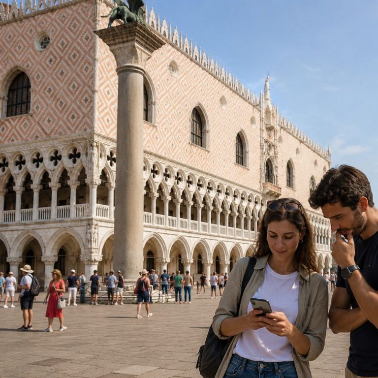 El Palacio Ducal es una obra maestra del gótico veneciano que sirvió como corazón del poder político y gran residencia de la autoridad suprema de la República.