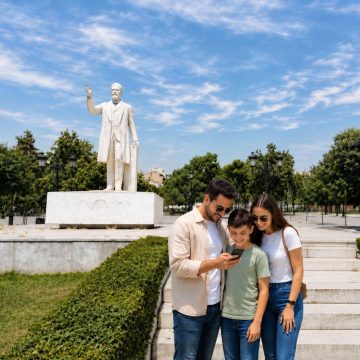 Standing prominently at the northern end of Aristotelous Square, the white marble Statue of Eleftherios Venizelos honors the influential Greek statesman and former prime minister who played a pivotal role in shaping modern Greece.
