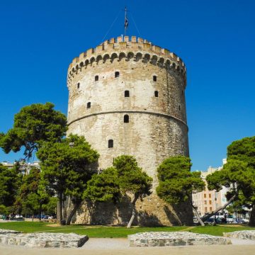 Standing prominently along the waterfront, the White Tower of Thessaloniki is a 15th-century Ottoman fortification and the city's most recognizable symbol, housing a museum of local history and offering panoramic views of the Thermaic Gulf.