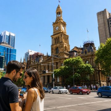Built from warm Hawkesbury sandstone in ornate Victorian Second Empire style, Sydney Town Hall anchors the heart of George Street with its prominent clock tower and richly detailed civic halls.