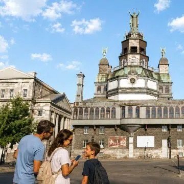 The Notre-Dame-de-Bon-Secours Chapel in Montreal is a charming historic church in Old Montreal, admired for its graceful architecture, richly decorated interior, and distinctive statue of the Virgin Mary overlooking the harbour.