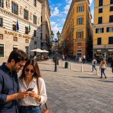 Opening onto the eastern end of Via Garibaldi, Piazza Fontane Marose is an elegant historic square lined with aristocratic Renaissance and Baroque palaces that once bordered the city's ancient monumental fountains.