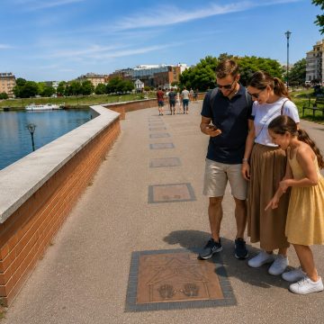 Situato lungo la passeggiata sul fiume Vistola, ai piedi del Castello di Wawel, il Walk of Fame rende omaggio a celebri registi e musicisti polacchi e internazionali con impronte di mani in bronzo incastonate nel selciato.