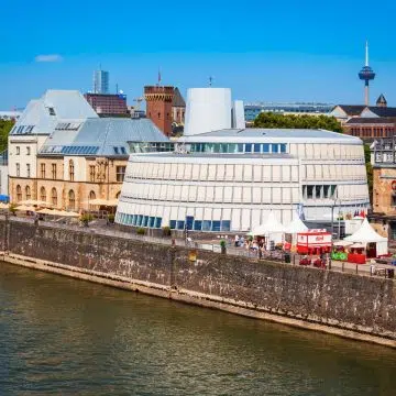 The Imhoff Chocolate Museum is a striking glass and aluminum structure on the Rhine that offers a sensory journey through the 5,000-year history of cocoa.