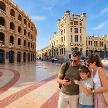 Constructed in the mid-19th century in a Neoclassical style inspired by Roman amphitheaters like the Colosseum, the Plaça de Bous de València is an iconic brick bullring located right next to the Estació del Nord.