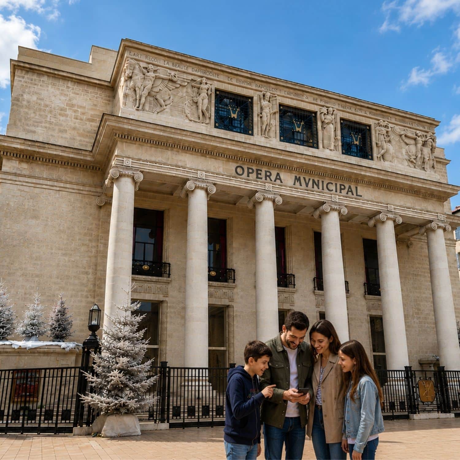 Speurtocht en zelfstandige stadswandeling door Marseille 3 De Opéra de Marseille is een elegant cultureel monument in het hart van de stad, dat zich onderscheidt door zijn imposante gevel, de gebeeldhouwde details en de opvallende combinatie van klassieke en art-deco-architectuur.