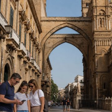 Distinguished by its grand blend of Norman, Arab, Gothic, and Baroque architecture, Palermo Cathedral stands as a UNESCO World Heritage monument housing the royal tombs of Sicily's medieval monarchs.