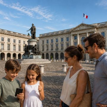 Surrounded by elegant neoclassical facades and centered around a grand monument dedicated to King Louis XV, this historic square perfectly showcases the royal, grid-patterned architecture of 18th-century Reims.