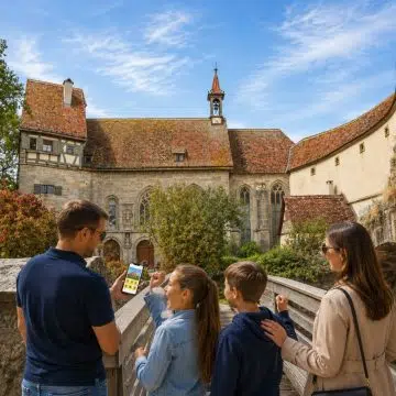 Integrated directly into the town's medieval defensive walls near the Klingentor, this rare 15th-century fortified church served both as a strategic military bastion and the storied spiritual sanctuary of Rothenburg’s shepherds.