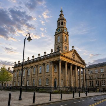 St. Andrew's in the Square is een voormalige 18e-eeuwse parochiekerk in Glasgow die een van de mooiste klassieke gebouwen in Groot-Brittannië is en nu dienst doet als een gevierd centrum voor Schotse cultuur en traditionele muziek.