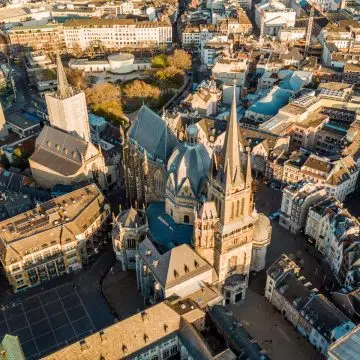 Aachen Cathedral is a stunning architectural marvel and UNESCO World Heritage site where Charlemagne was buried and thirty-one German kings were crowned over the span of six centuries.