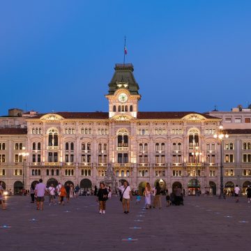 Opening directly onto the Adriatic Sea, Piazza Unità d'Italia is Europe's largest sea-facing square, framed by grand neoclassical and Viennese-style palaces that reflect Trieste's rich Habsburg heritage.