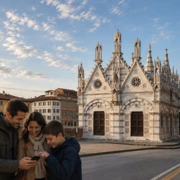De Chiesa di Santa Maria della Spina in Pisa is een kleine maar opvallende gotische kerk aan de oever van de Arno, die bewonderd wordt om haar rijk versierde marmeren gevel, sierlijke torenspitsen en verfijnde beeldhouwwerk.