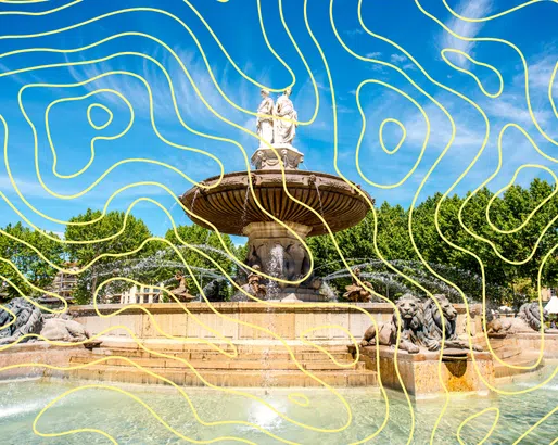 Samodzielna wycieczka piesza z audioprzewodnikiem po Aix-en-Provence, część 1 Wycieczka piesza z przewodnikiem po Aix-en-Provence
