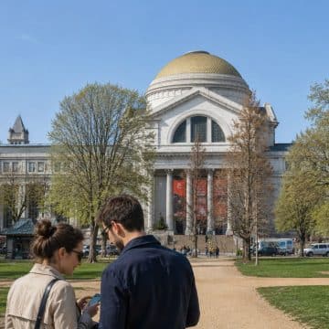 Situato in posizione di rilievo sul National Mall di Washington, lo Smithsonian National Museum of Natural History è un edificio in stile Beaux-Arts di fama mondiale, celebre per le sue vaste collezioni di fossili, gemme e reperti naturalistici.
