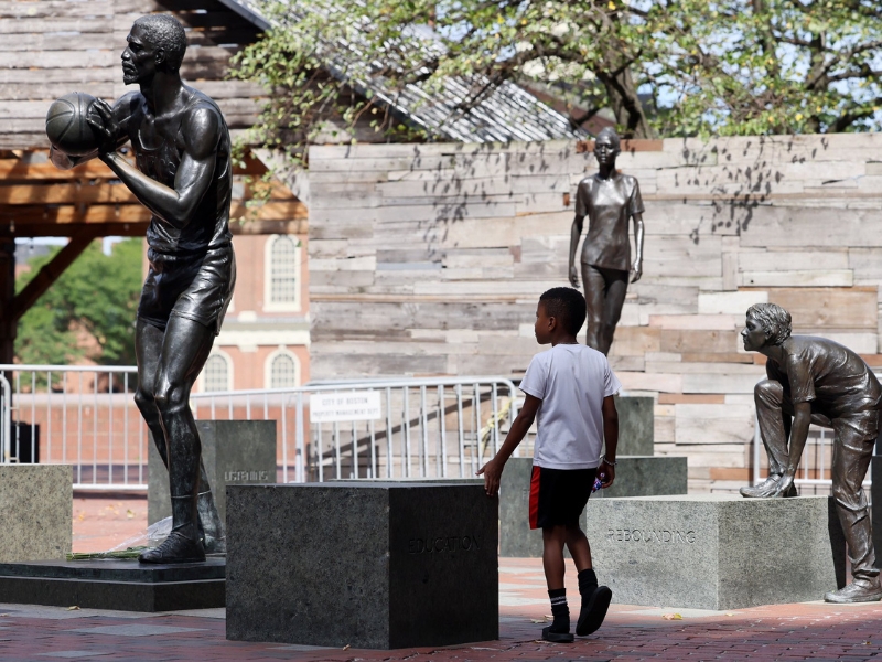 A Monument to a Legend: The Bill Russell Statue 2 Bill Russell Statue in Boston