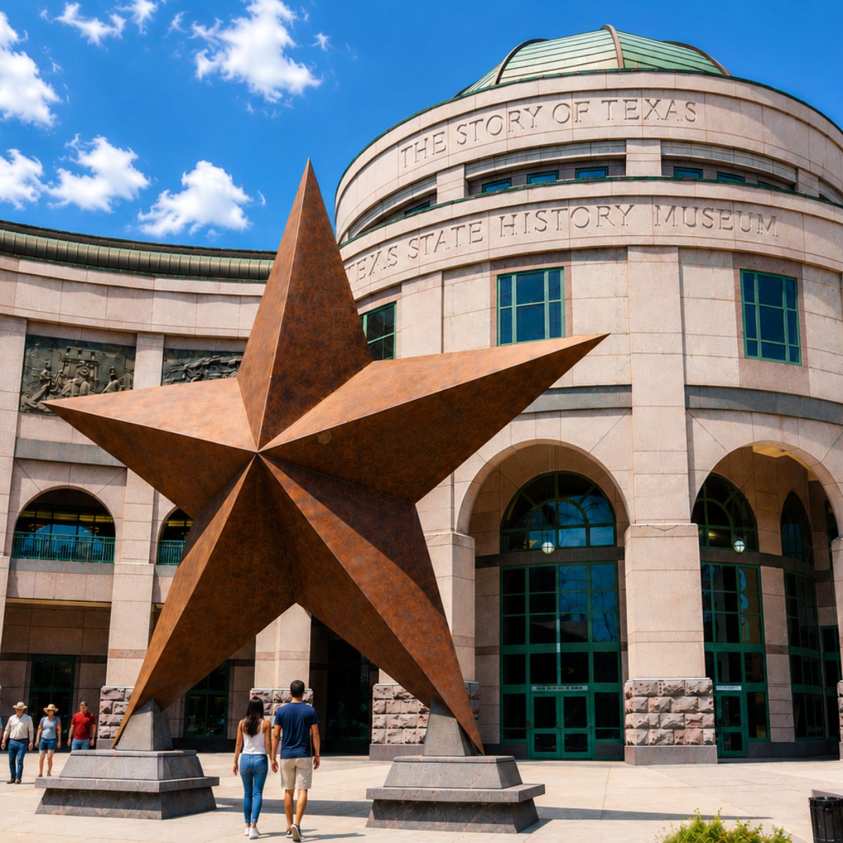 Chasse au trésor et visite libre à Austin n° 4 Le Bullock Texas State History Museum propose aux voyageurs un voyage immersif dans le passé épique du Lone Star State, avec trois étages d'expositions interactives, des artefacts rares et un théâtre IMAX de premier plan.