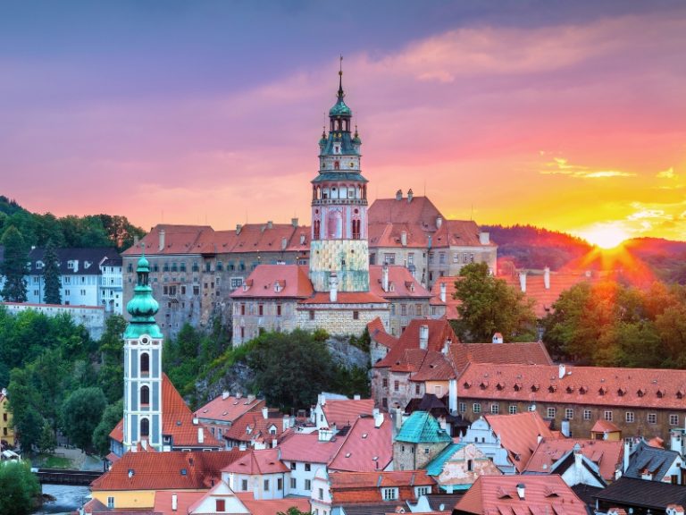 Castle Tower in Cesky Krumlov