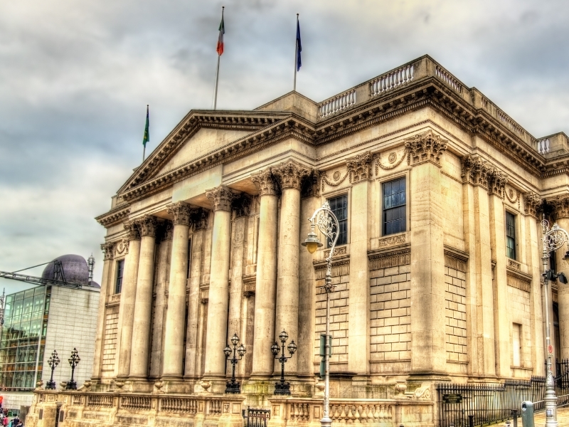 Dublin City Hall: Ein neoklassizistisches Juwel 1 Das Rathaus in Dublin