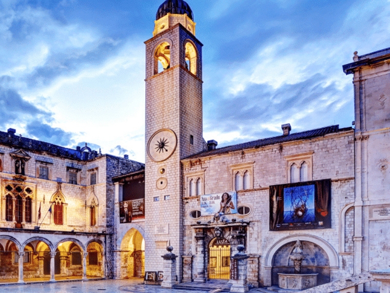 Clocktower in Dubrovnik