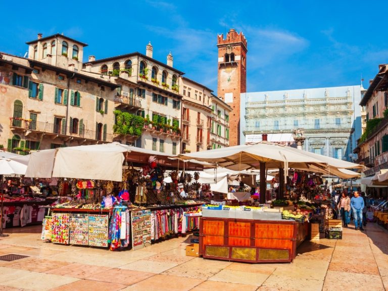 Piazza delle Erbe in Bolzano