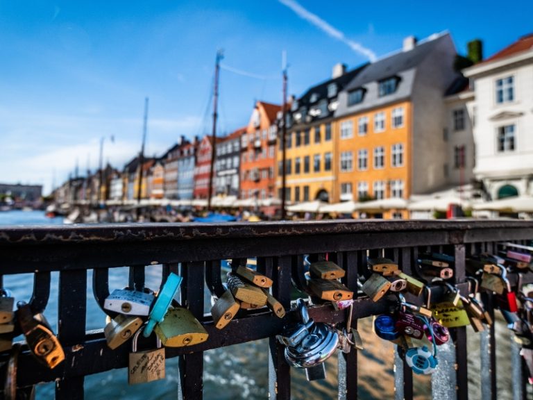 Bridge of Nyhavn in Copenhagen