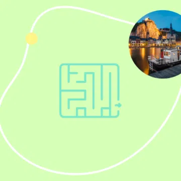 Dinant Flucht Spiel im Freien