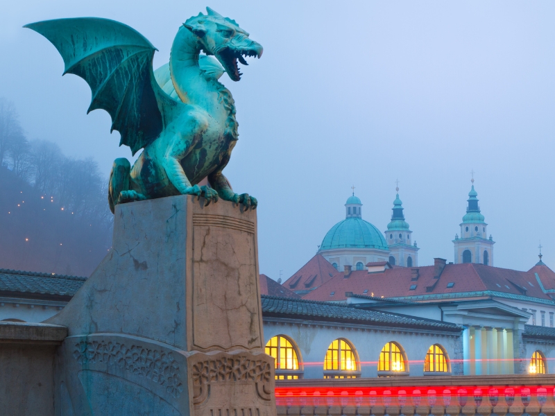Dragon Bridge in Ljubljana