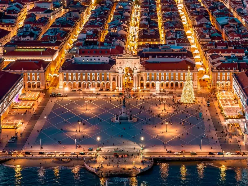 Praça do Comércio à Lisbonne