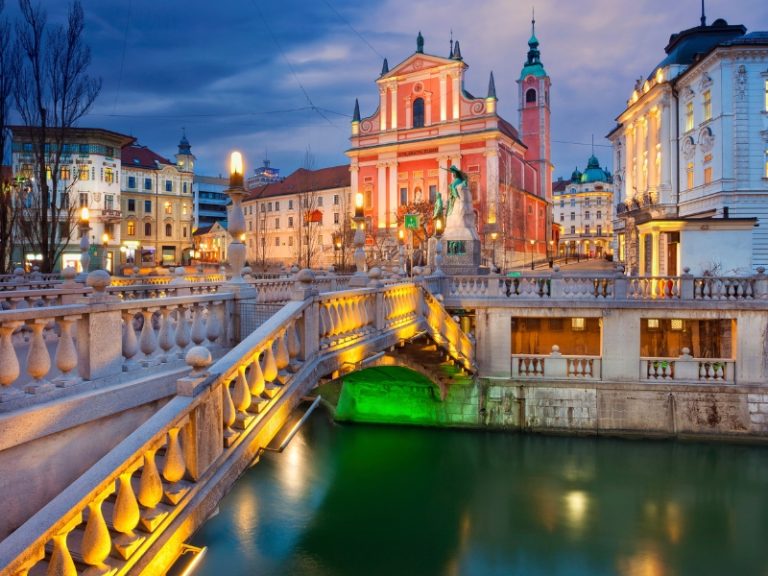 Prešernov trg in Ljubljana