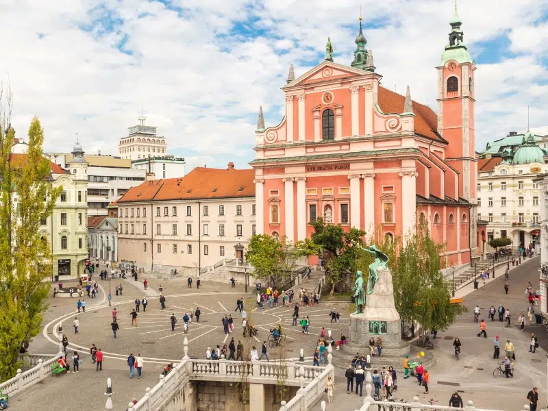 Prešernov trg: O coração de Liubliana 3 Prešernov trg em Ljubljana