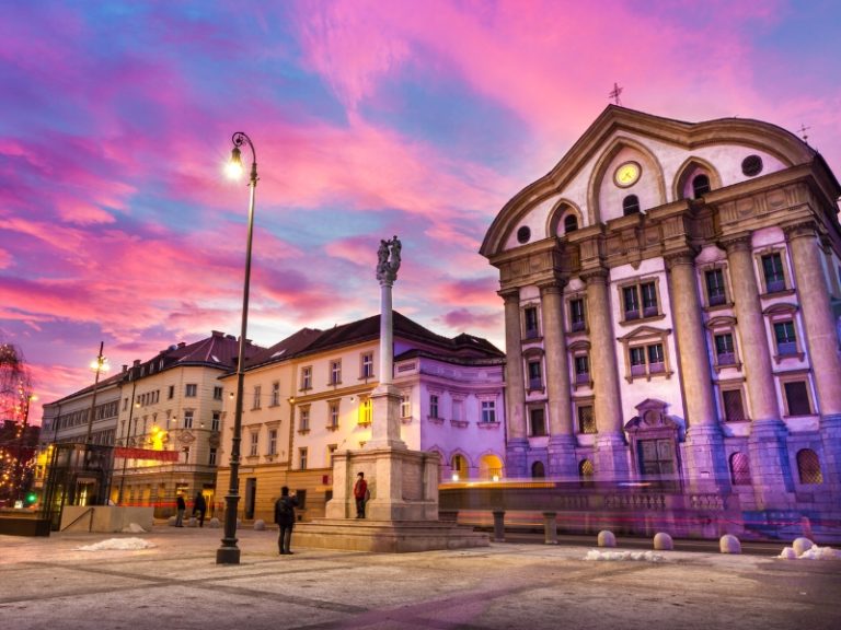 Ursuline Church of the Holy Trinity in Ljubjana