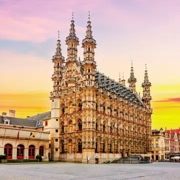 Il Municipio di Lovanio è un capolavoro dell'architettura tardo-gotica brabantina conosciuto in tutto il mondo, famoso per la sua facciata ornata da 236 statue di personaggi storici locali.