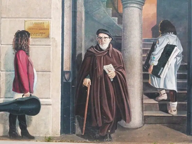 Fresque des Lyonnais: Uma homenagem colorida aos luminares de Lyon 2 Fresque des Lyonnais em Lyon
