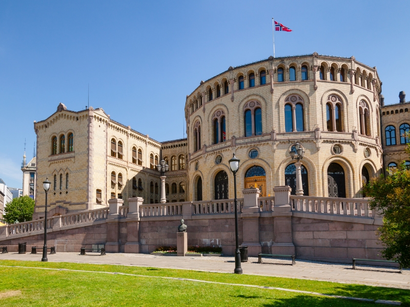 Parlement norvégien : Le Storting à Oslo 2 Parlement norvégien à Oslo