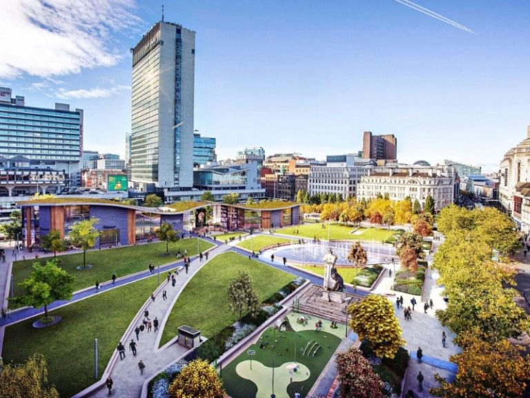 Piccadilly Gardens in Manchester