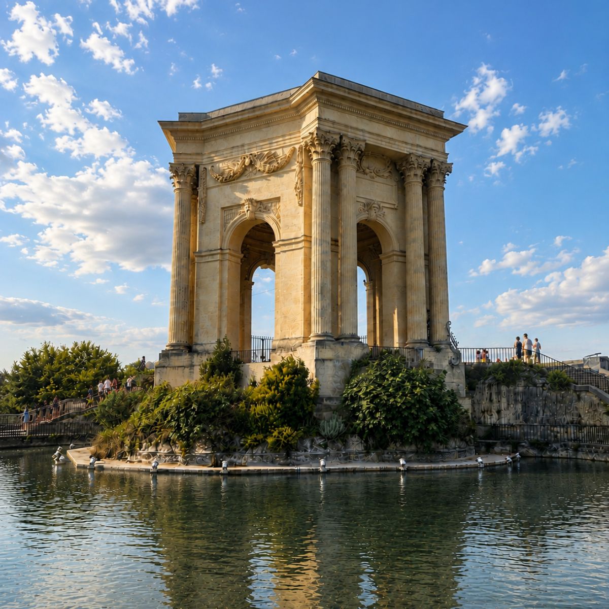 Zabawa w poszukiwanie skarbów i samodzielna wycieczka po Montpellier 4 Promenada du Peyrou to majestatyczna esplanada, na której XVIII-wieczny konny posąg Ludwika XIV i wielka wieża ciśnień tworzą prawdziwie legendarną śródziemnomorską atmosferę.