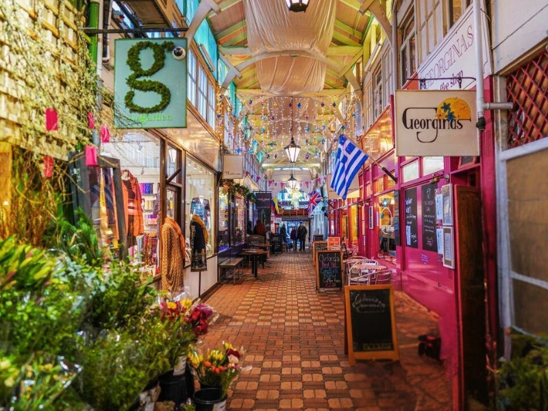 De overdekte markt in Oxford 1 De overdekte markt in Oxford