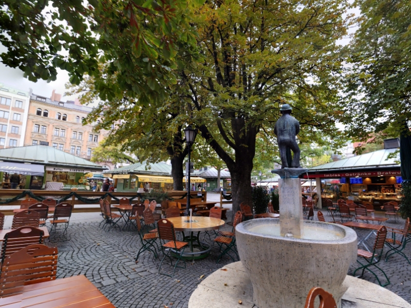 Viktualienmarkt: De levendige marktervaring van München 3 Viktualienmarkt in München