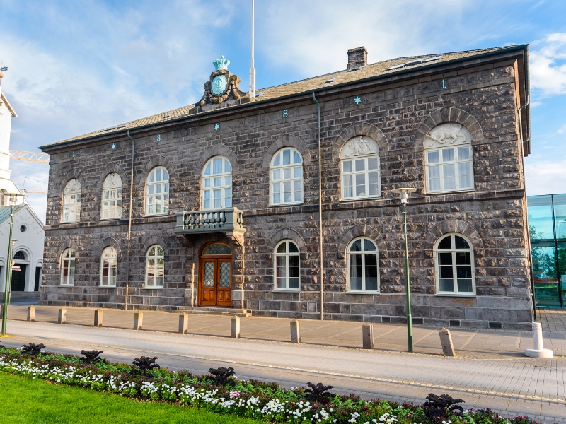 Alþingishúsið in Reykjavik