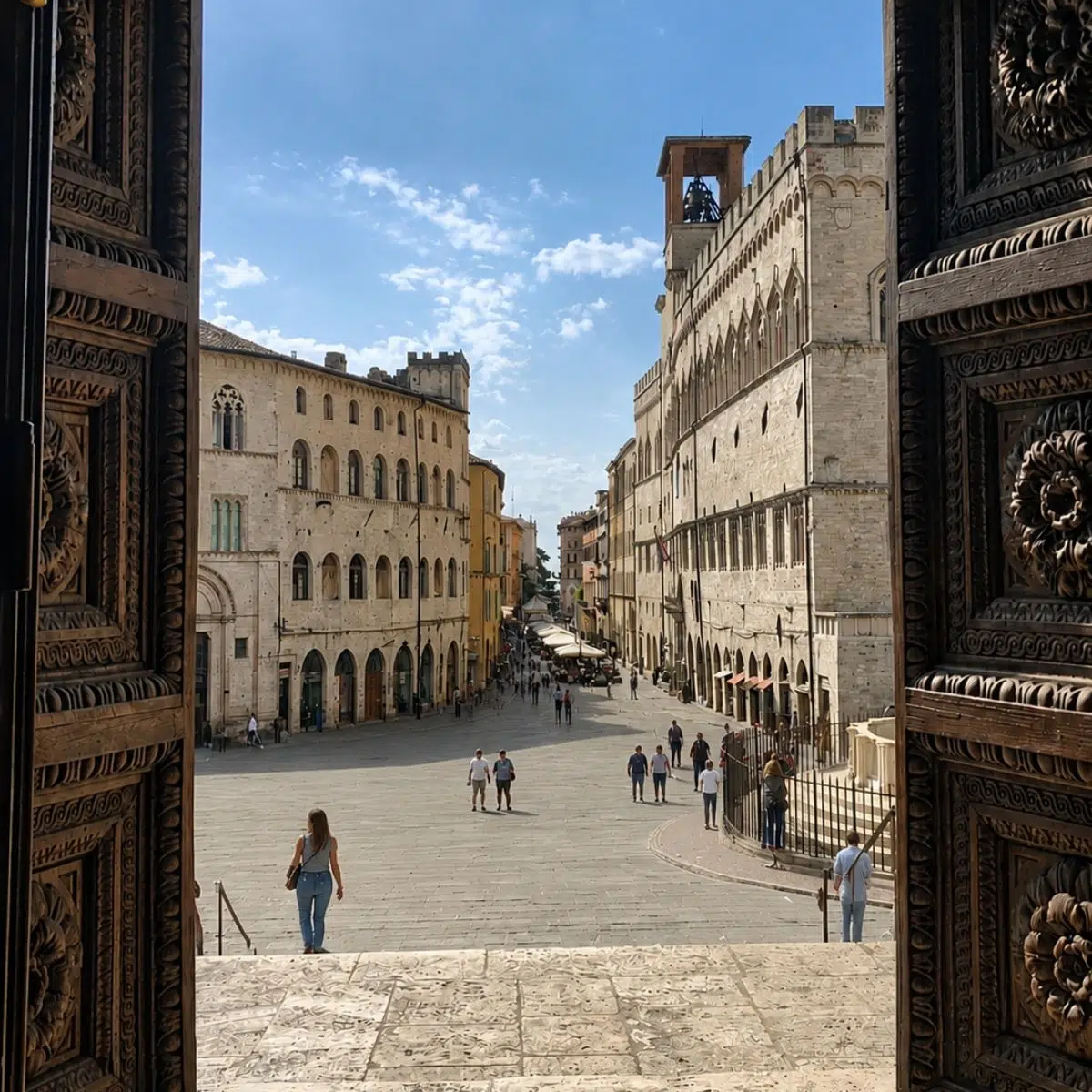Perugia Scavenger Hunt and Self-Guided Tour 2 Corso Pietro Vannucci is Perugia’s elegant main street, lined with historic palaces, lively cafés, boutiques, and panoramic viewpoints that capture the vibrant spirit of the city.