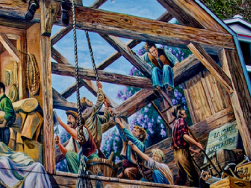 L'affresco del Petit-Champlain: Un capolavoro murale nella vecchia Québec 2 Affresco del Petit-Champlain in Québec