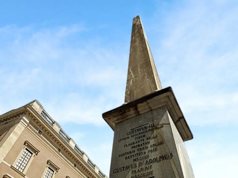 Gustav III's Obelisk in Stockholm