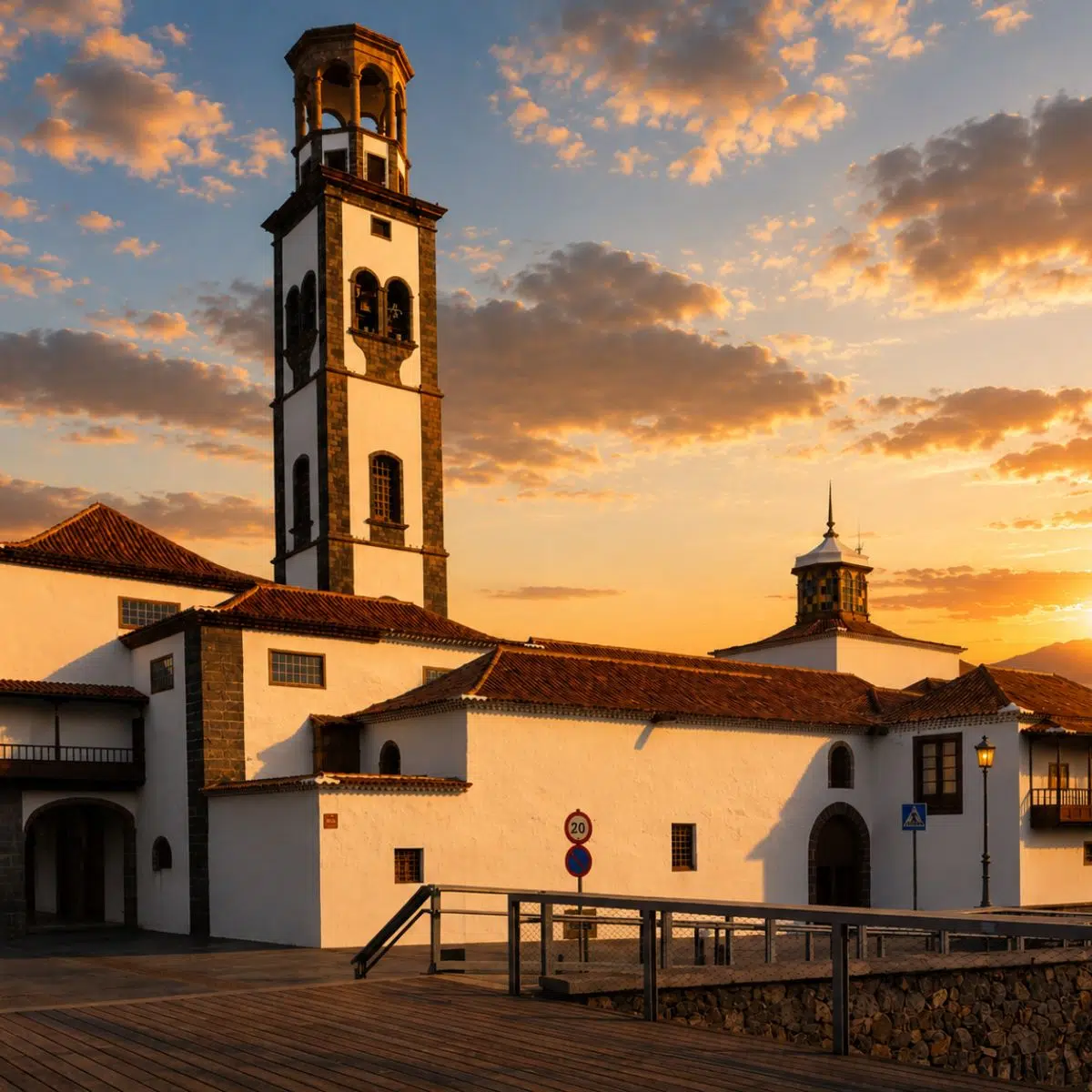 Caça ao tesouro e visita autoguiada em Tenerife 4 A Iglesia Matriz de Nuestra Señora de la Concepción é a igreja mais antiga da cidade, admirada pela sua impressionante torre sineira, belos tectos de madeira e uma rica história que remonta ao início do povoamento espanhol de Tenerife.